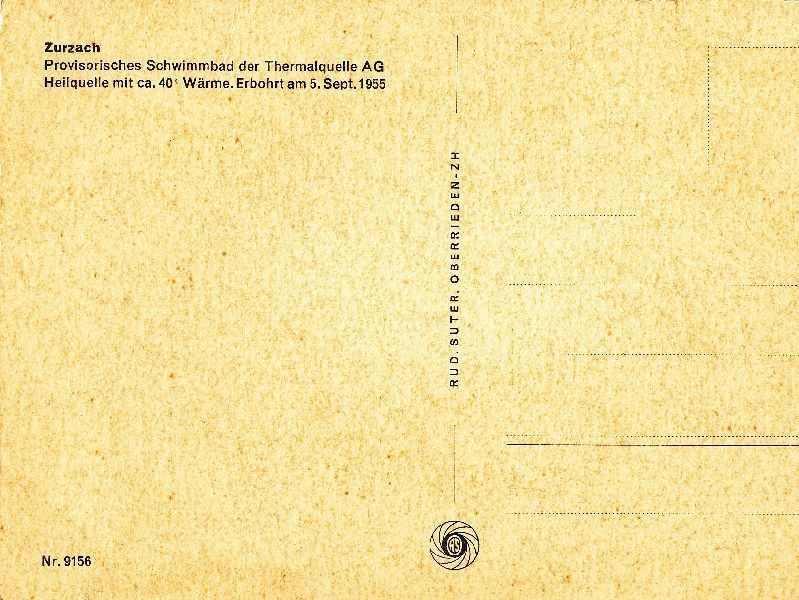 Cartoline postali: Zurzach - Provisorische Anlage + c1970 – Usato da Emmenbrücke venduto da teestube 1