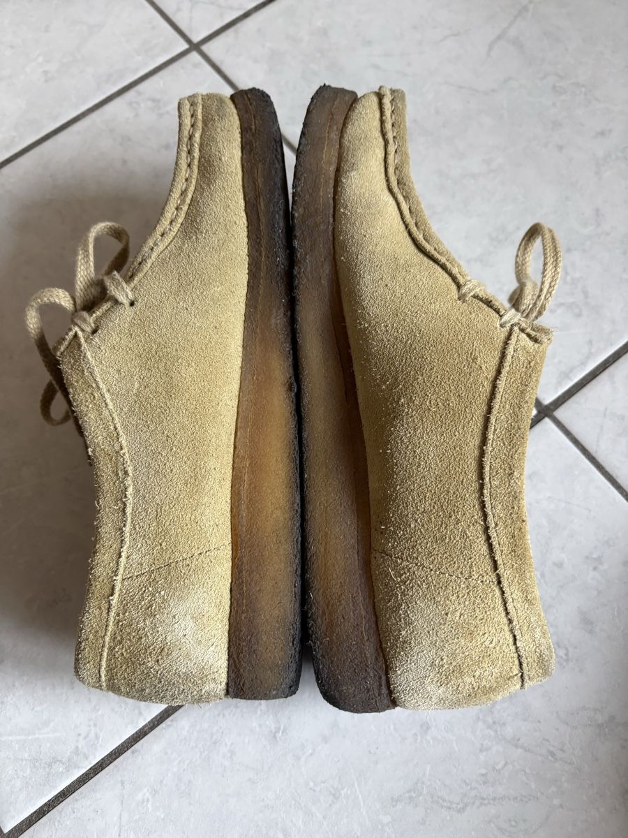 Clarks Scarpe da donna: Clarks Wallabee Wildleder beige Gr. 38 – Usato da Winterthur venduto da sony-6 4