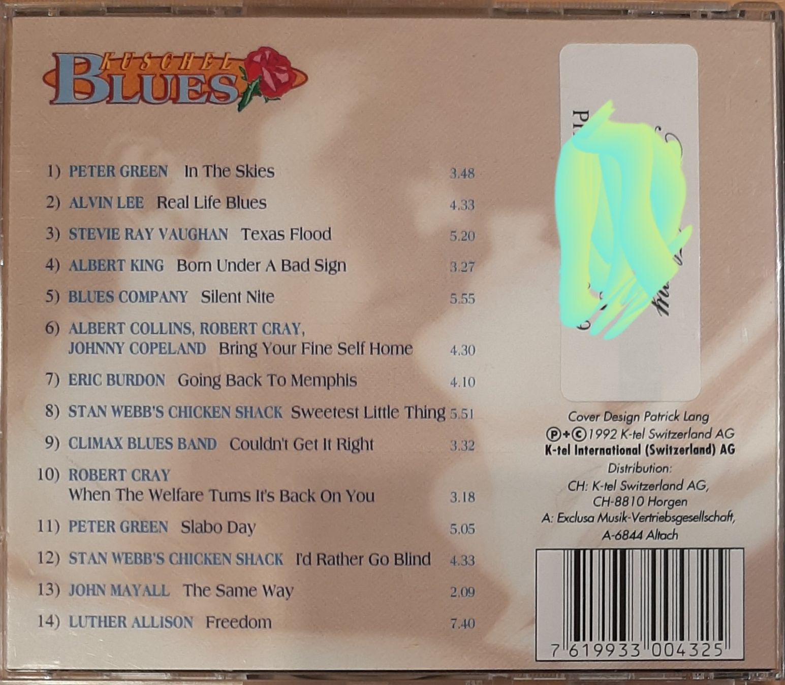 CD: Kuschel Blues, CD Blues Compilation Sampler 1993 – Usato da Schönenberg TG venduto da breiti12 1