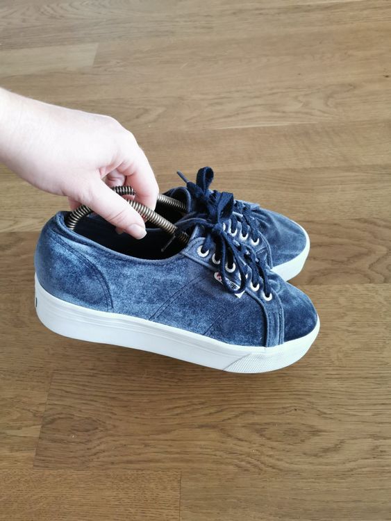 Superga best sale velvet plateau