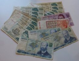 Lot + 19 Stück alten Banknoten aus Chile