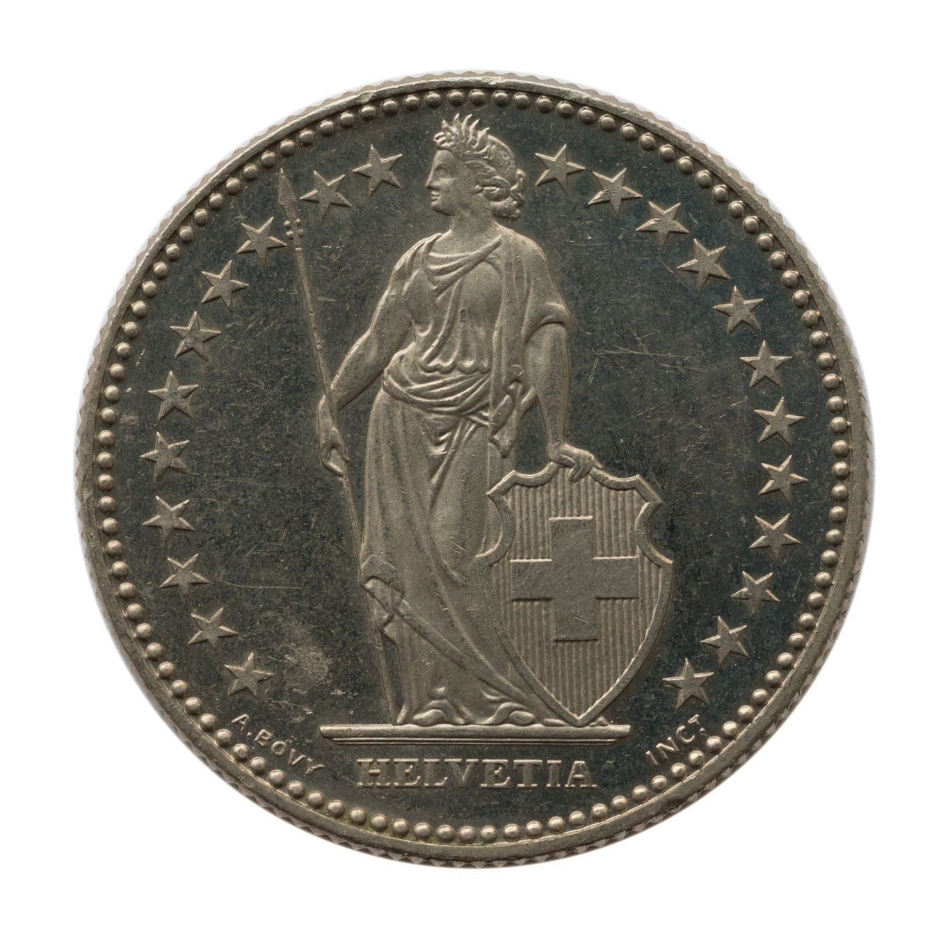 Tutti le monete: 2 Franken 1984 stgl – Usato da Rotkreuz venduto da Swiss-Coins 1