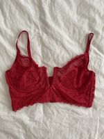 Bügel BH rot Spitze Grösse 75B