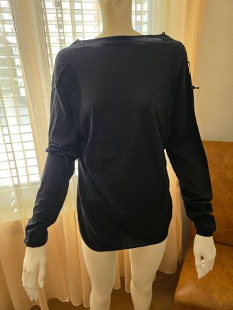 Spezieller Pullover *Schwarz *Seide/Baumwolle *L*Neu *