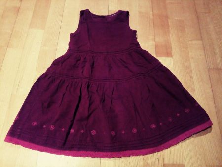 Cord Kleid, violett_pink Gr. 110