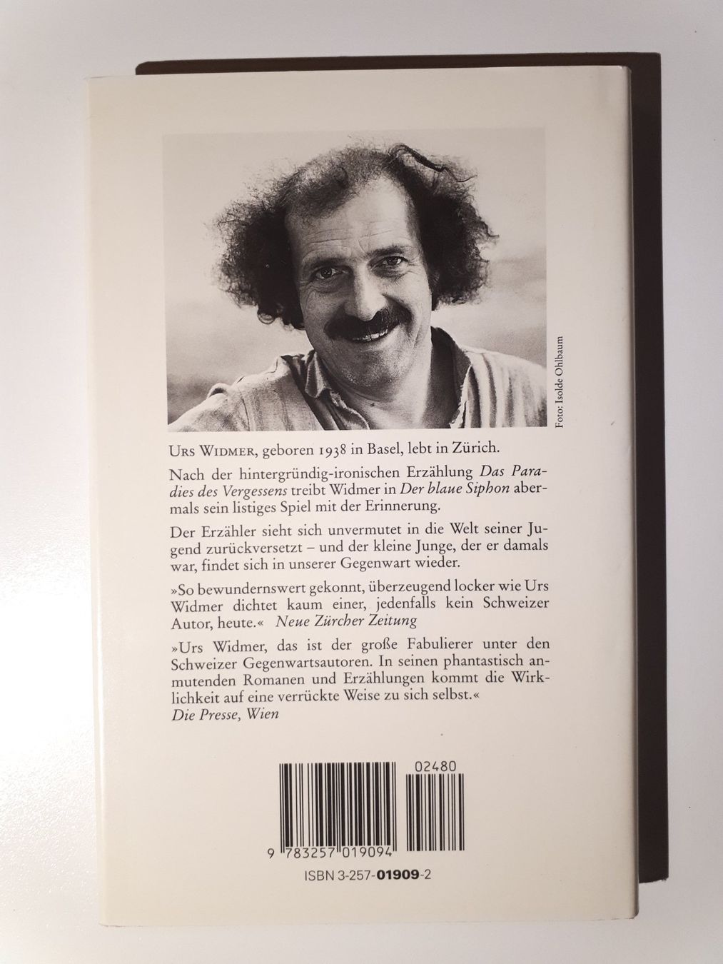 Libri: Urs Widmer: Der blaue Siphon – Usato da Dietikon venduto da Buchantiqdietikon 1