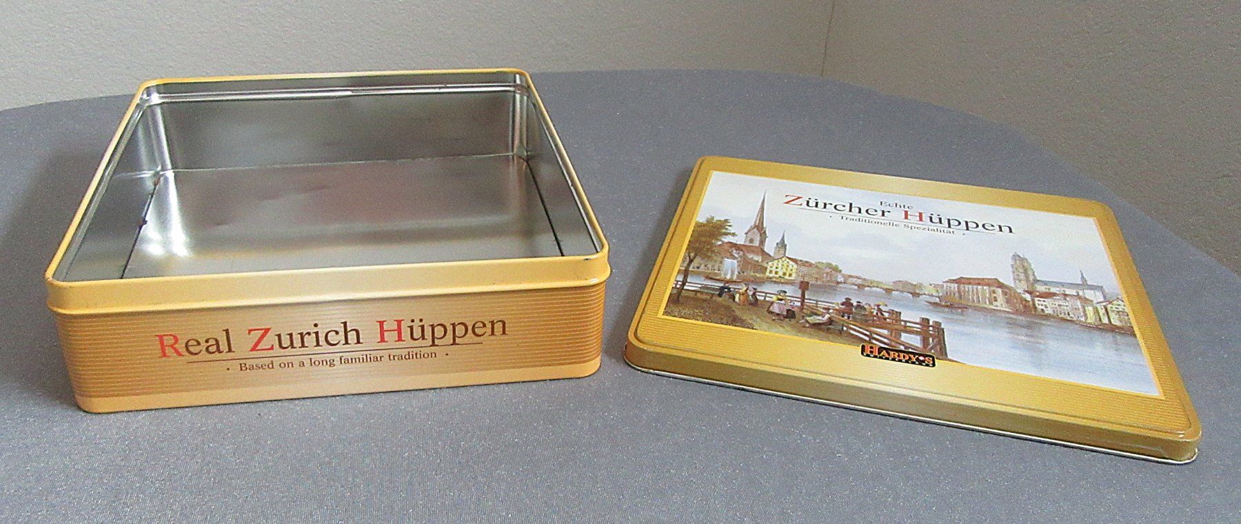Sonstige Dekorationen & Accessoires: leere Blechdose - Echte Zürcher Hüppen - Hardy's Switzerland – Gebraucht aus Auenstein von Padabimbim 5