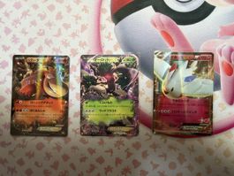 Cartes Pokémon 3x EX - Japonais 