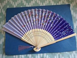 Japanischer Fächer"Sakura"/Hand fan/Deco/new/purple!