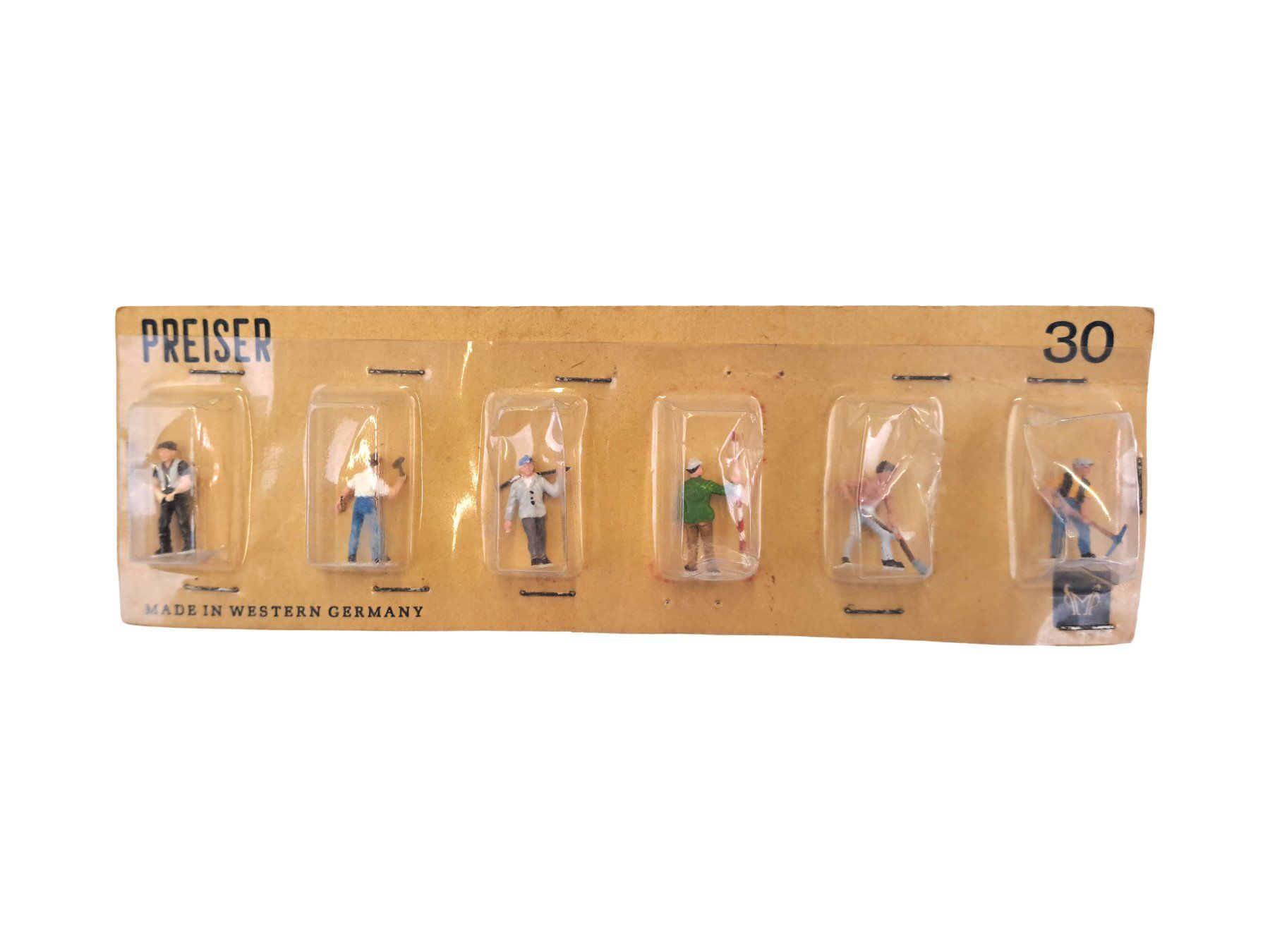 Preiser Statuette: PREISER Bemalte Figuren, Arbeiter (Workers) #30 – Nuovo e nell'imballaggio originale da Männedorf venduto da Restwert_Maennedorf