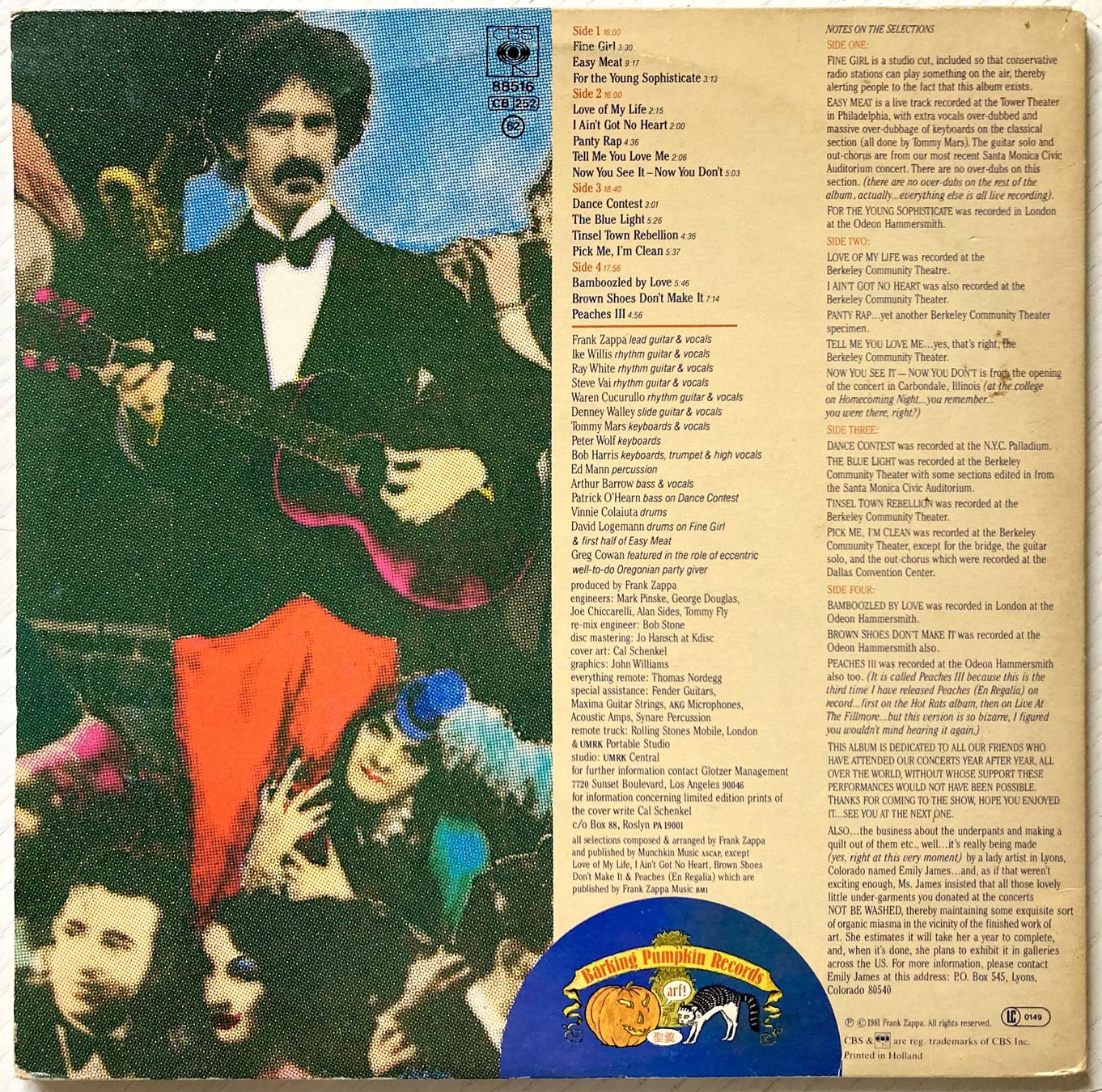 Dischi in vinile: FRANK ZAPPA - TINSEL TOWN REBELLION – Usato da Bottens venduto da hotter-than-hell 1