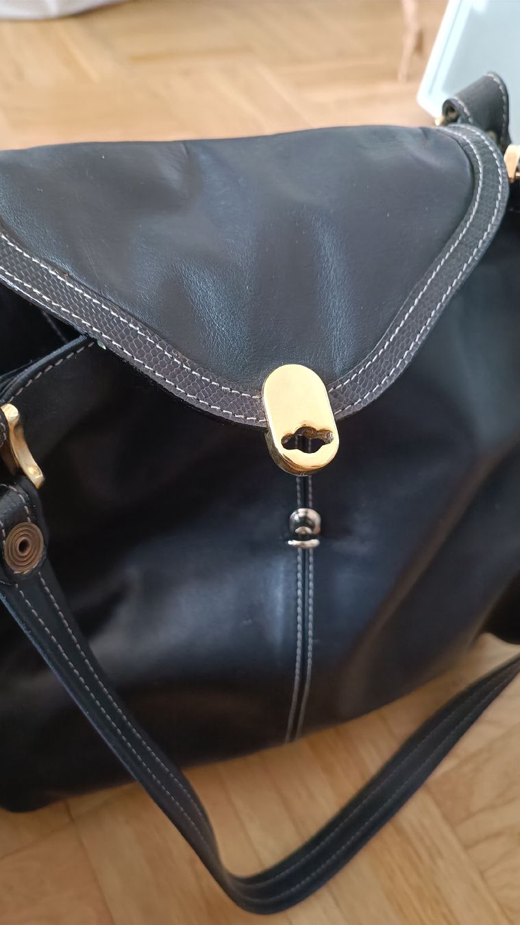 Bally Borse da donna: Elegante schwarze Ledertasche – Usato da Baden venduto da zuppel 1