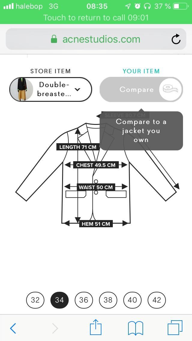 Acne Studios Giacche: ACNE STUDIOS Blazer Jacket Jacke Suit Coat Gr 34 – Nuovo (secondo la descrizione) da Ebmatingen venduto da dartim 5
