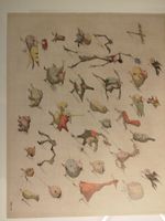 Paul Flora lim. Auflage (100St) Tusche/Kreide „Ad absurdum“