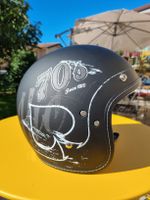 Casque moto jet HJC noir mat, taille M,  très bon état