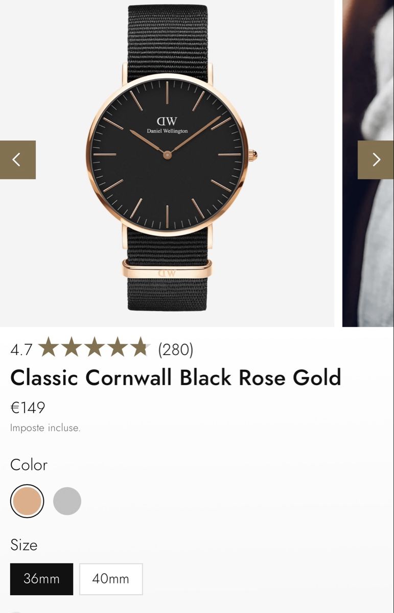 Daniel Wellington Orologi: Orologio Daniel Wellington – Usato da Corteglia venduto da Doubleu-09 4