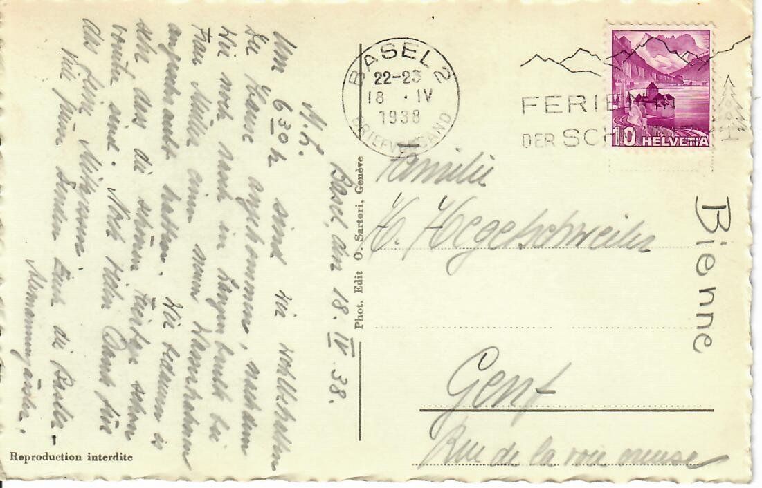 Cartes postales: Bienne  1938 – D'occasion à Hochdorf par Ziegel-16 1