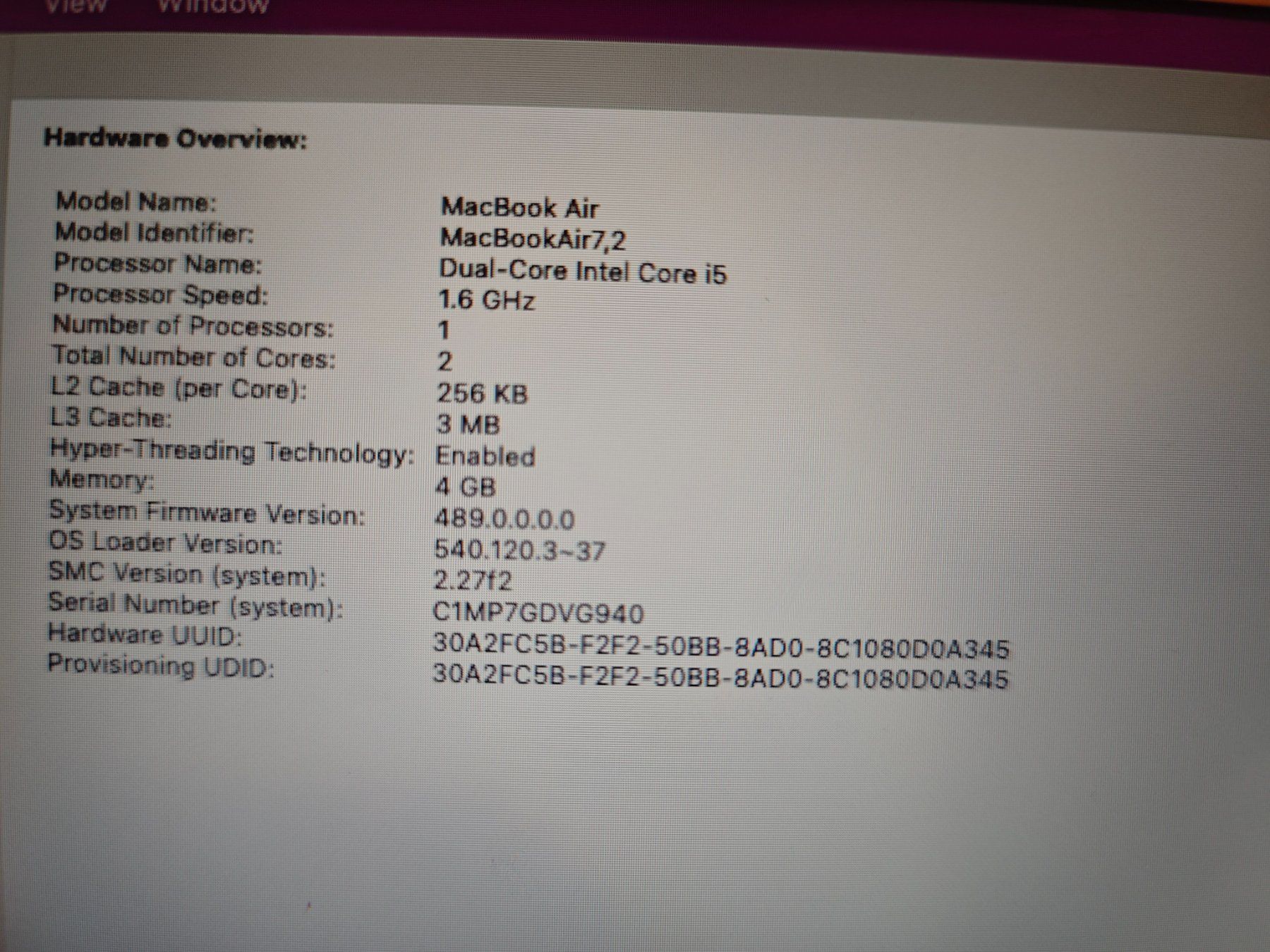 Apple Notebook: Apple MacBook Air 13" Intel Core i5 4GB RAM – Usato da Zürich venduto da allezplusloin 3