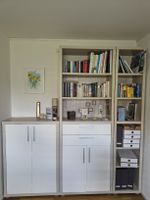 Schrank mit Türen und Schubladen Holzoptik hell