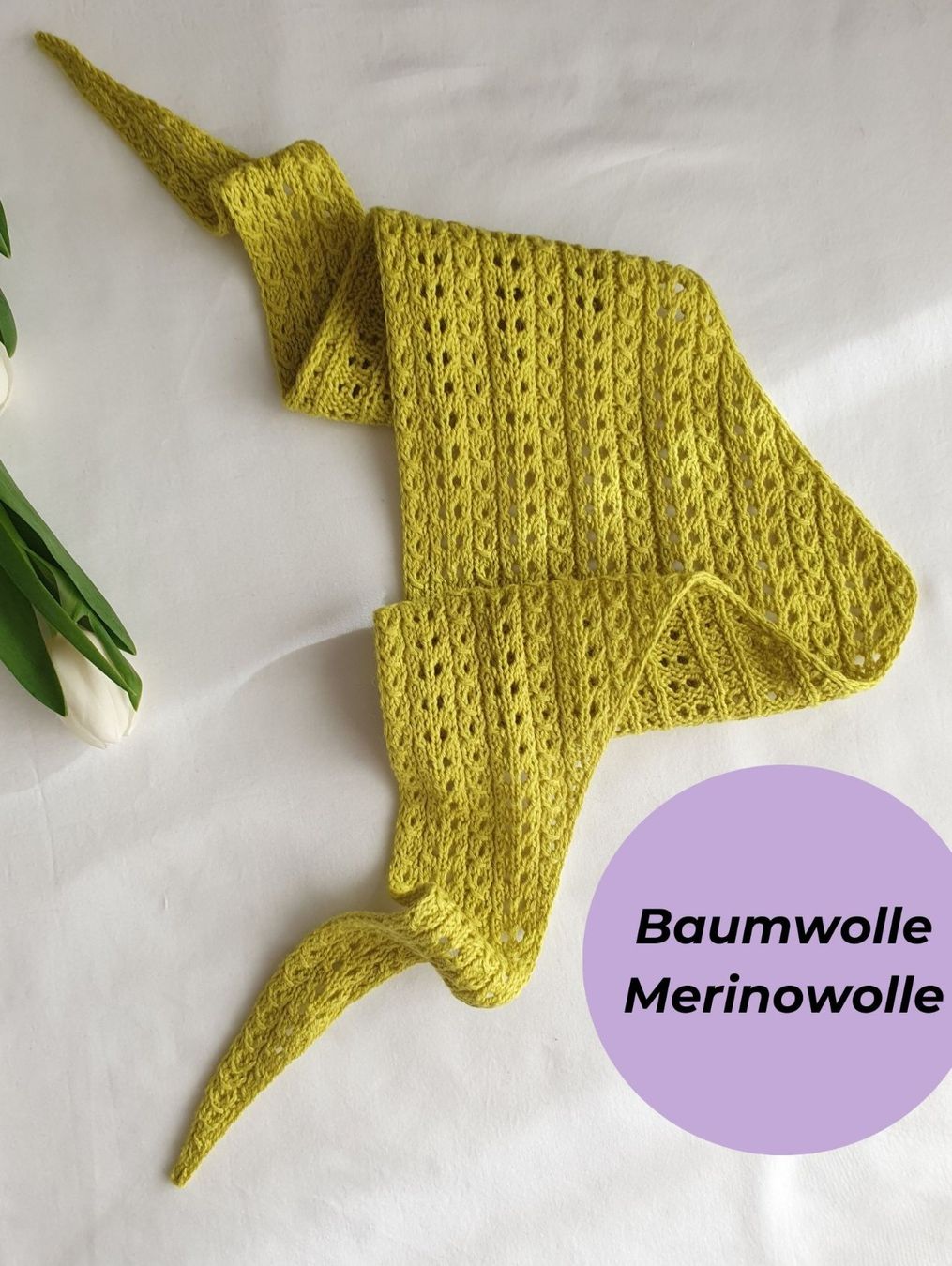 Foulard & Sciarpe: Dreieckstuch, Strickschal, Handgestrickt, Unikat, Geschenk – Nuovo e nell'imballaggio originale da Neunkirch venduto da Sandramay