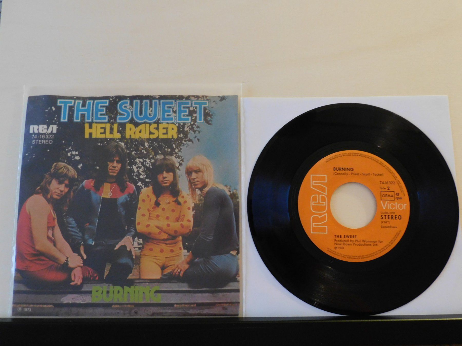 Dischi in vinile: The Sweet – Hell Raiser / Burning – Usato da Emmenbrücke venduto da lamorak 1