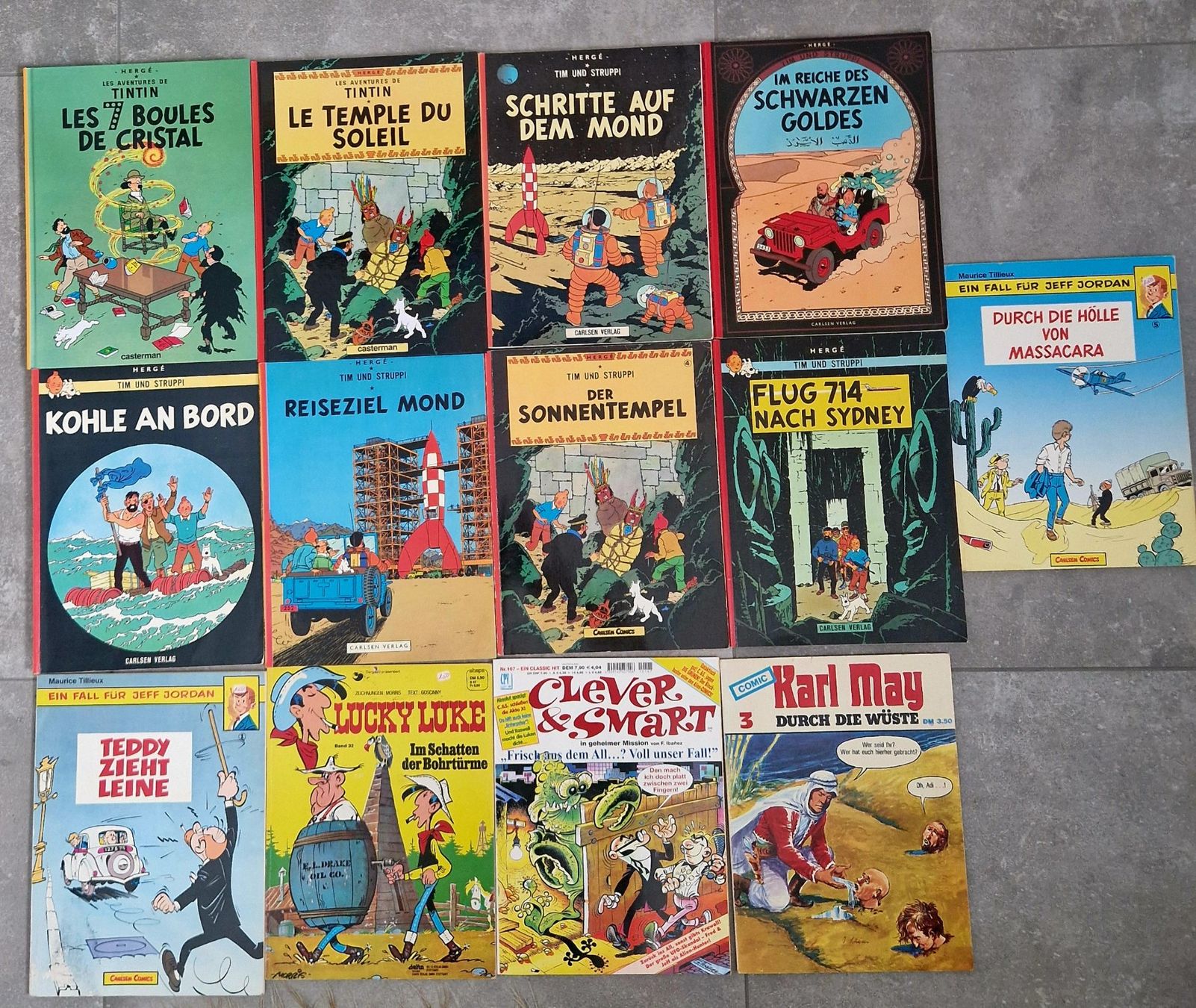 Comics: 13 x Comics Tim & Struppi / Clever & Smart / Lucky Luke ... – Gebraucht aus Alosen von mangan