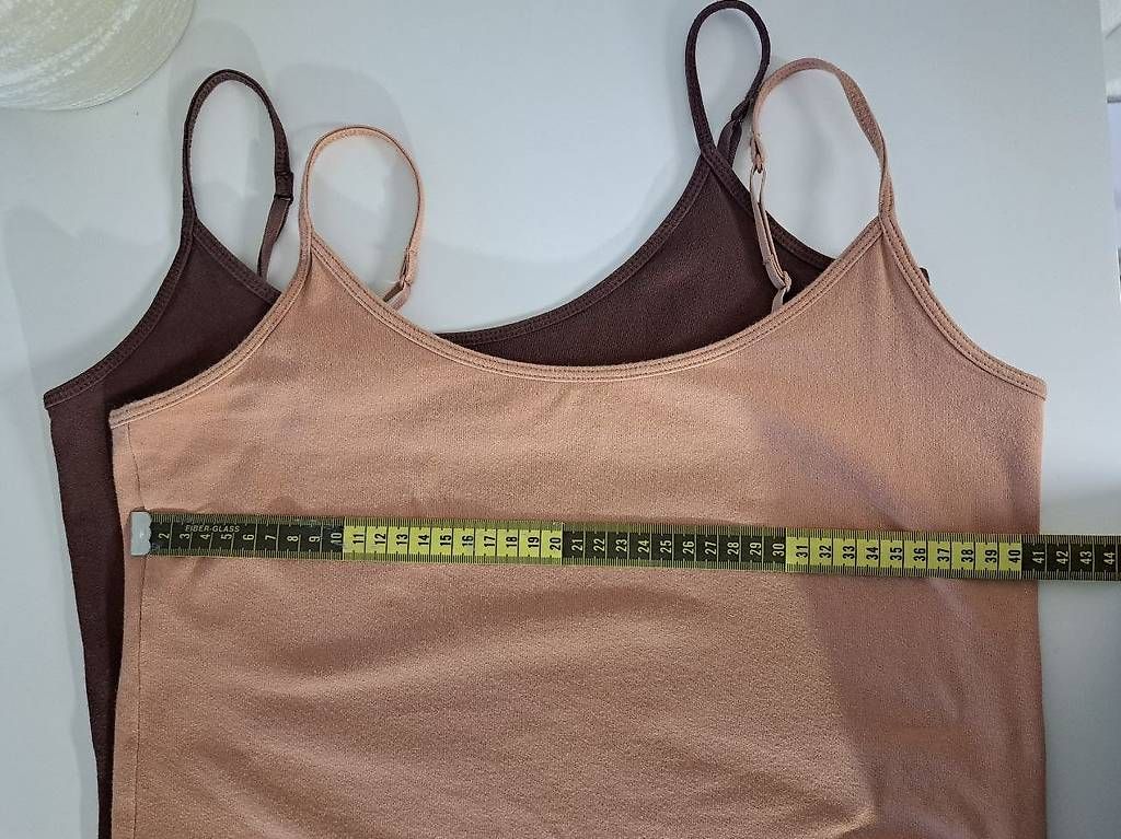Tops: 2 Basic Tops in Grösse L beige und braun – Gebraucht aus Rupperswil von White-Dove 1