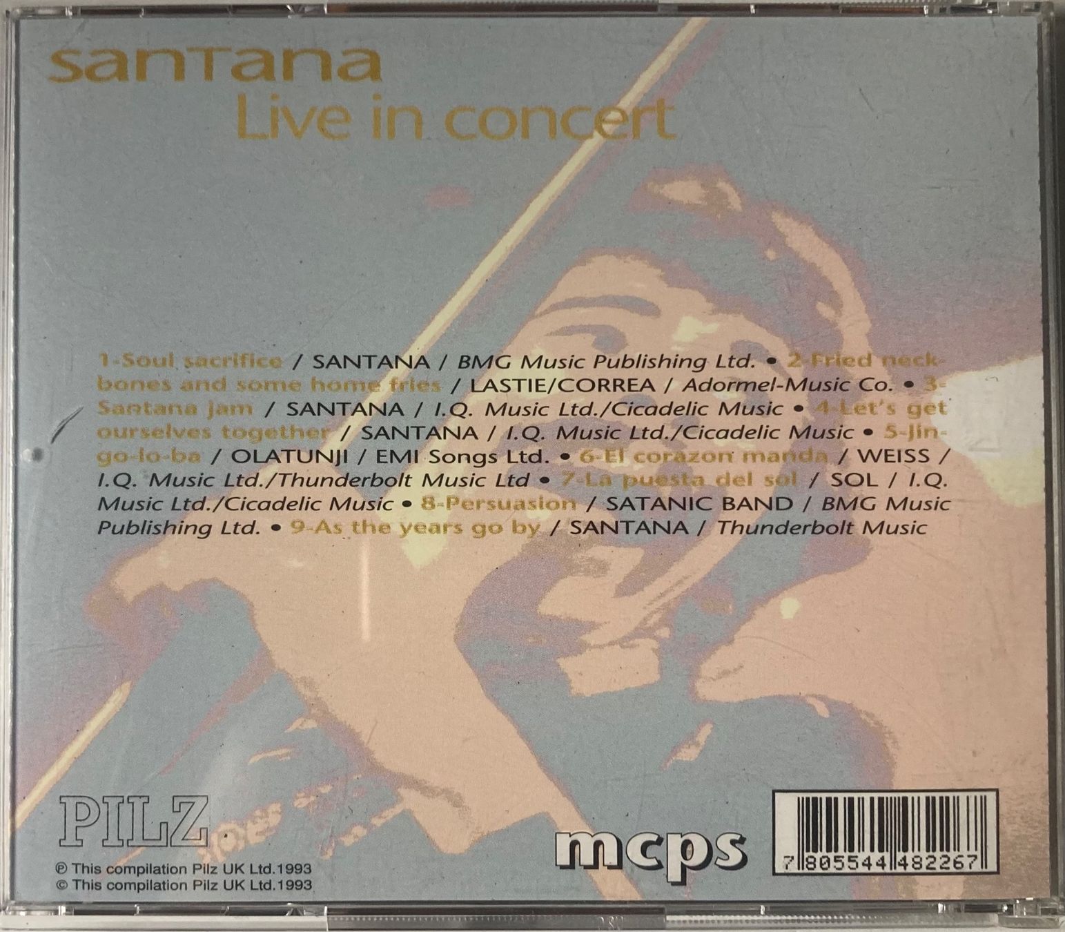 CDs: SANTANA - LIVE IN CONCERT – Gebraucht aus Poliez-Pittet von Newtown-Records 1
