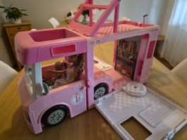 Original Barbie Camper Wohnmobil, pink. Guter Zustand