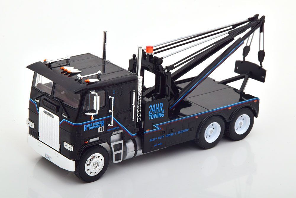 Freightliner Modellini d'auto: Freightliner FLA 9664 LKW Abschleppwagen 1984 "Terminator 2 – Nuovo e nell'imballaggio originale da Gerlafingen venduto da espero88