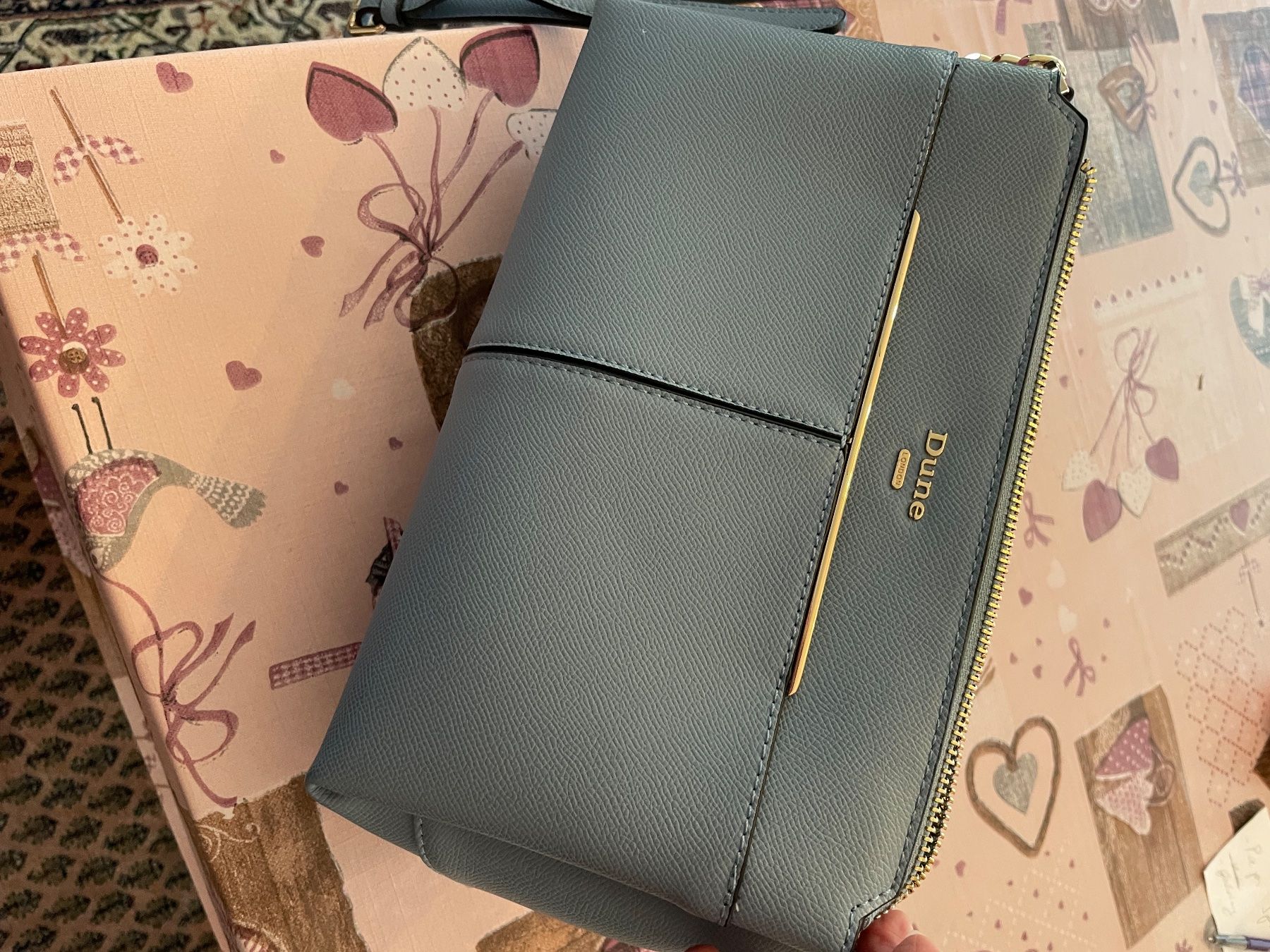 Dune London Borse da donna: DUNE Damenhandtasche in hellblau – Nuovo e nell'imballaggio originale da Siglistorf venduto da chrugi61 2