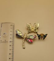 Goldige Schmetterling Broschen