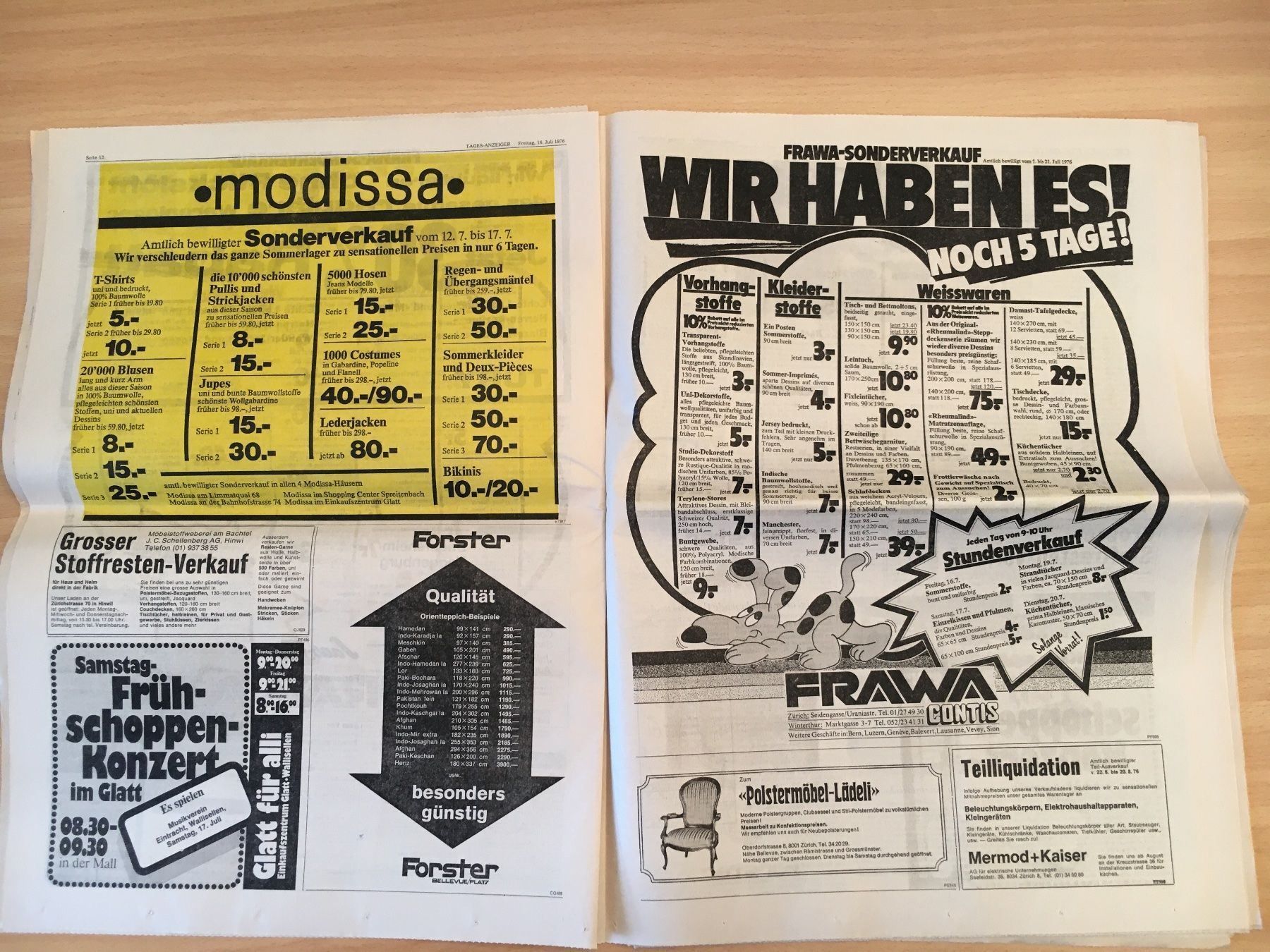 Riviste & Magazine: Tagesanzeiger vom 16. Juli 1976 – Usato da Luzern venduto da Jiggy_8898 3