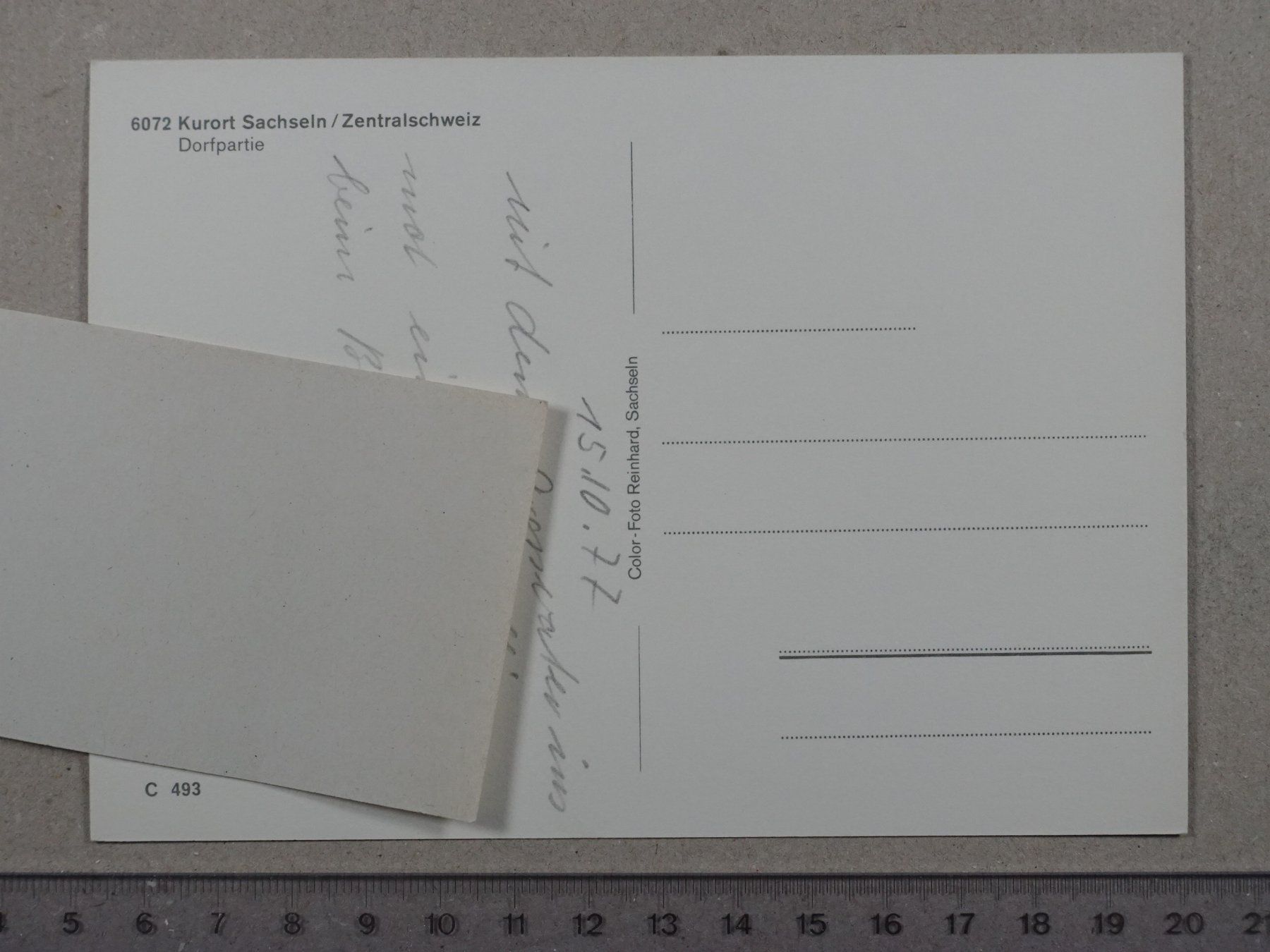Cartoline postali: Sachseln, Dorfpartie – Usato da Lenzburg venduto da fh1 1