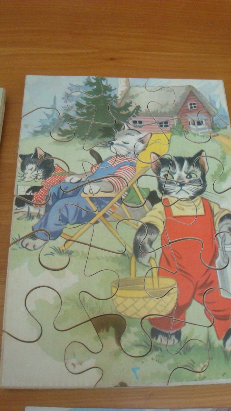 Penelope Puzzles: Penelope Holzpuzzle 4 x Katzen – Gebraucht aus Münchenstein von Pesci6 3