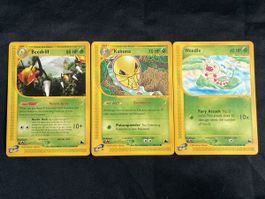 Beedrill, Kakuna, Weedle Skyridge - 5, 70, 114/144