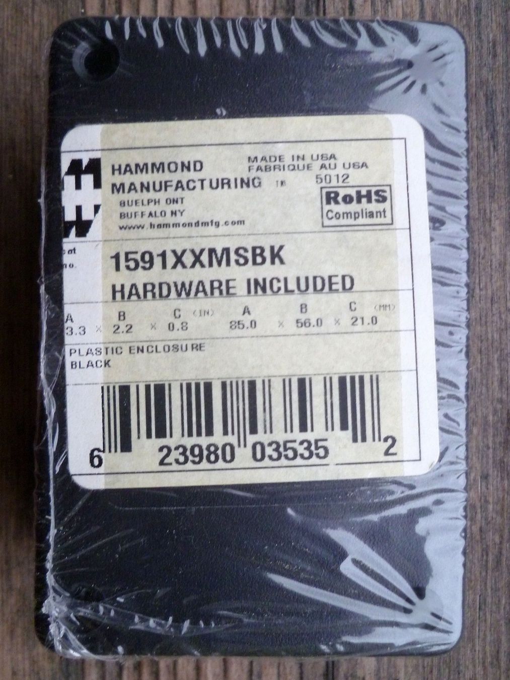 Componenti elettronici: Hammond Electronics 1591XXLSBK Universal-Gehäuse – Nuovo e nell'imballaggio originale da Aarau venduto da Rdodger 2