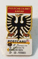 Z740 - Pin PTT Postcheckamt AARAU Postcard