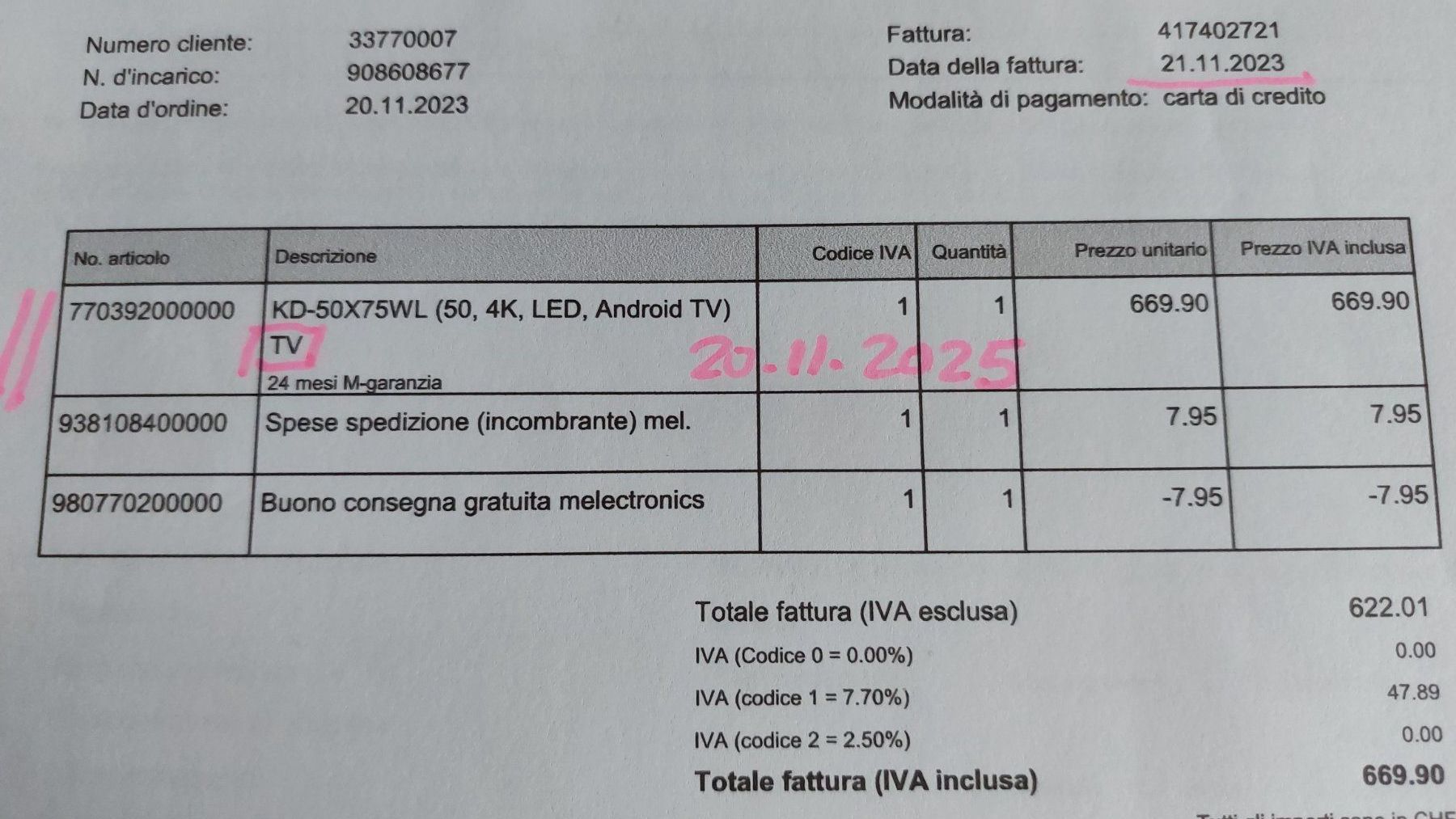 Sony Televisori: Fernseher Sony Bravia – Nuovo (secondo la descrizione) da Coldrerio venduto da Papik01 1