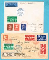 2 Luftpost-Briefe Zürich-Interlaken 31.VII.32 ! Ab Fr.1!