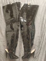Lack Lackstiefel, Overknees, Gr. 40, Zustand siehe Fotos!