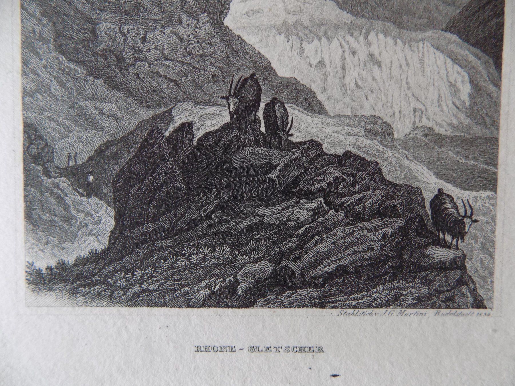 Stiche: Rhone Gletscher glacier du Rhône – Gebraucht aus Risch von Antikfee 1