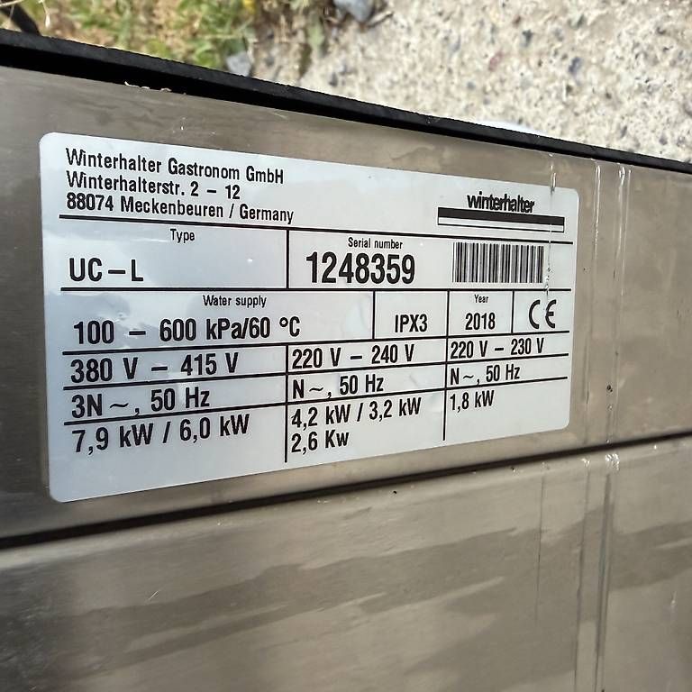 Winterhalter Geschirrspüler: Winterhalter UC-L – Gebraucht aus Künten von buli76 3