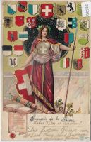 Souvenir de la Suisse - Helvetia mit