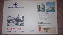 Swissair Geneve - Sofia 01.12.1984