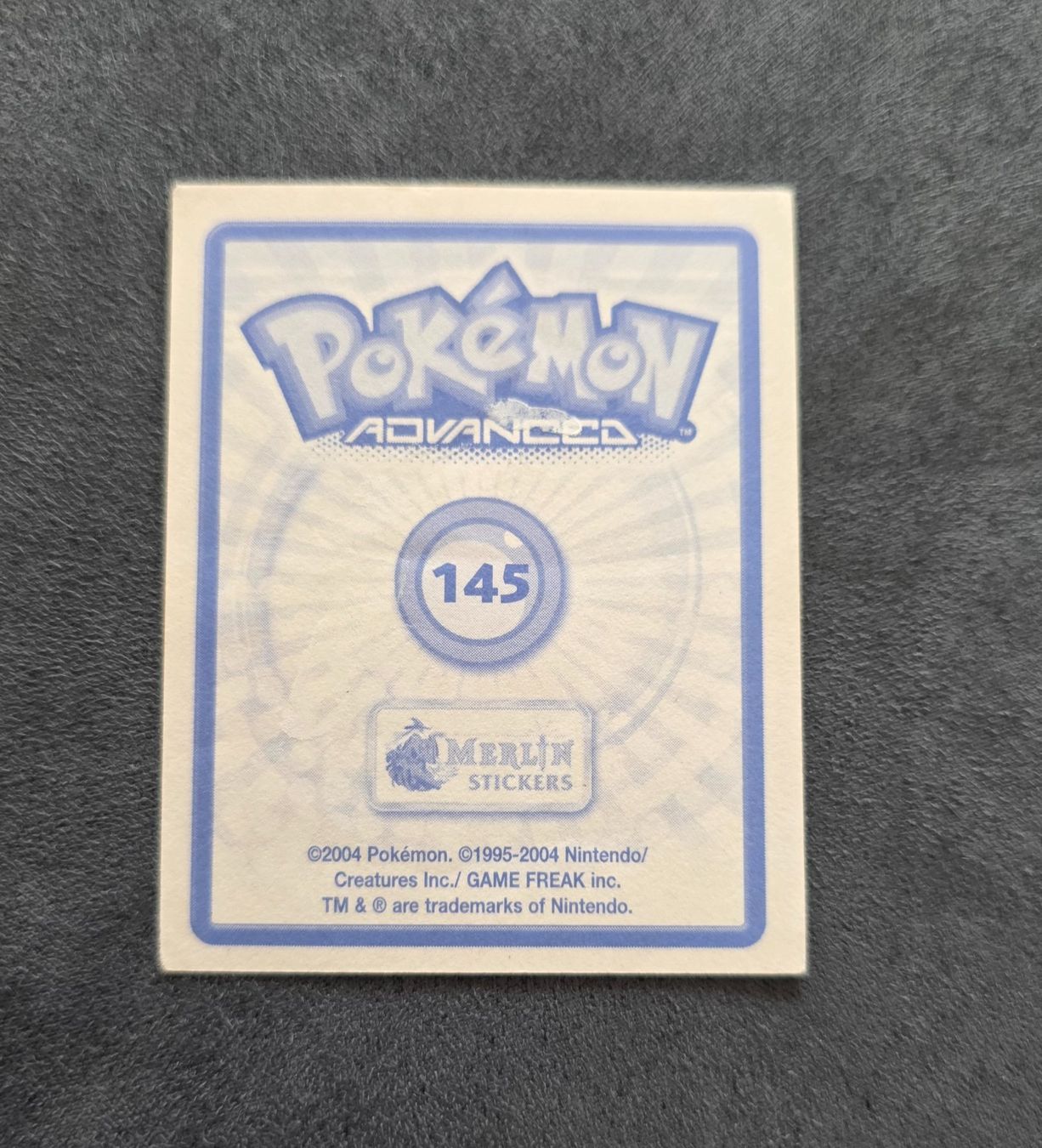 Pokémon Carte collezionabili: Pokémon Advanced Merlin Sticker Topps selten – Nuovo (secondo la descrizione) da Roggwil BE venduto da S_Cards 1