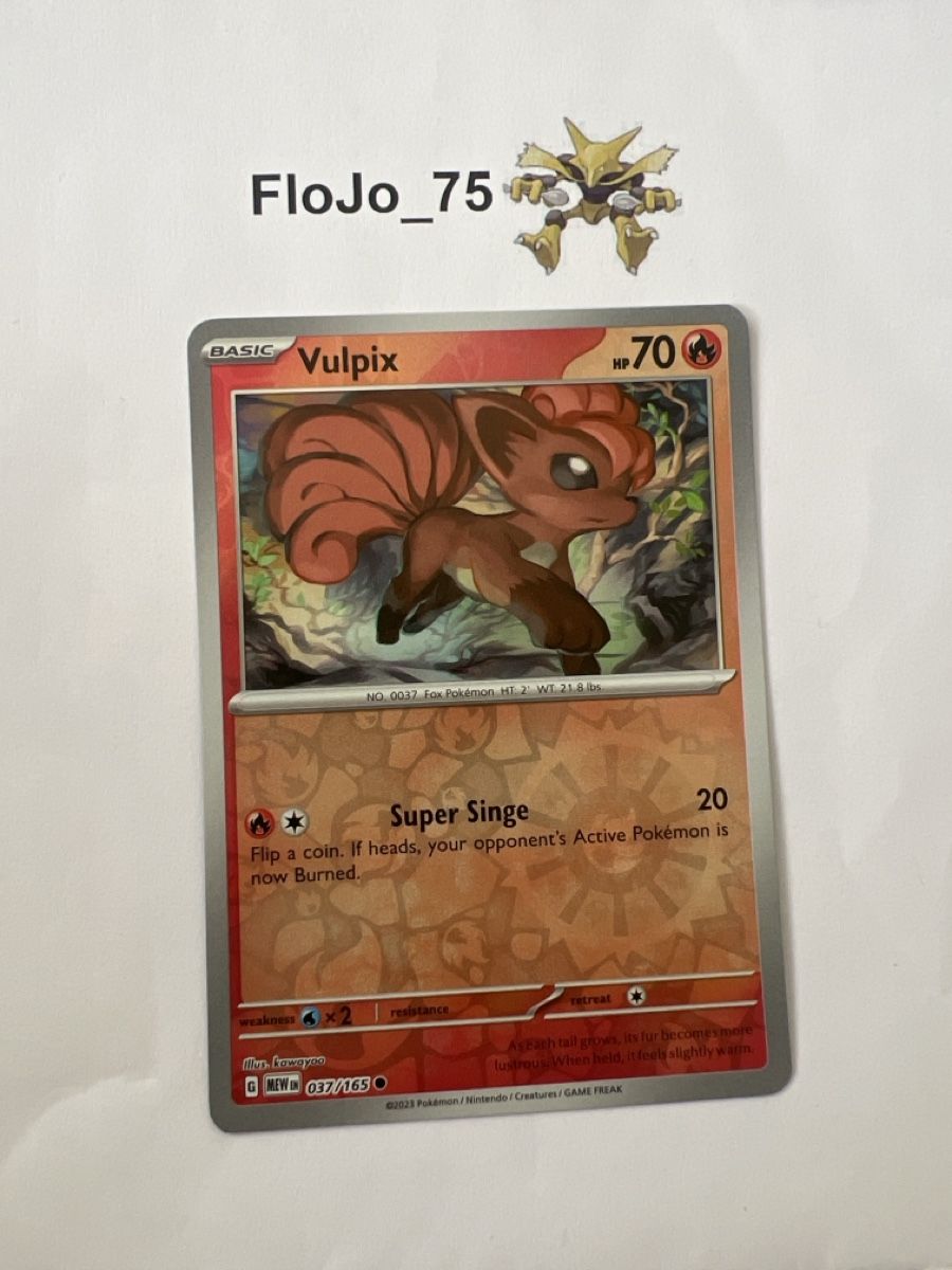 Pokémon Carte collezionabili: Vulpix 37/165 - holo reverse 151 - 🇬🇧 – Usato da St-Blaise venduto da FloJo_75