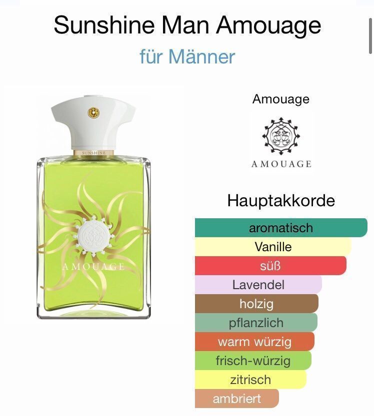 Amouage Profumi & Eau de Toilette: Amouage Sunshine Man 2 ml Abfüllung – Nuovo (secondo la descrizione) da St. Gallen venduto da lfs_nxl8 2