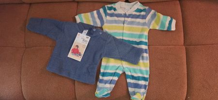 Baby Pullover und Strampler Set Grösse 62 neuwertig