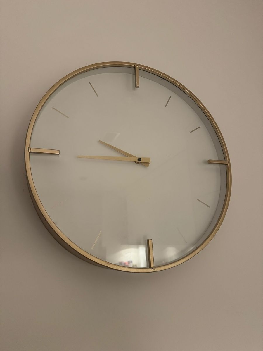 Orologi: Wanduhr, goldfarben neu – Nuovo (secondo la descrizione) da Cham venduto da VStore